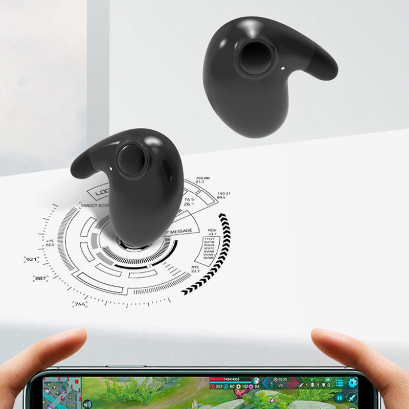 Invisible Sleep Wireless Earbuds — IPX5 Waterproof, Ergonomic Low-Profile Design