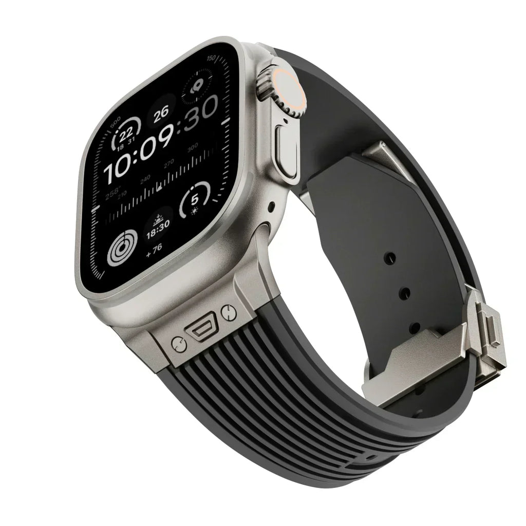 AstraFlex-silikonerem til Apple Watch 42–49mm-modeller - Desfino