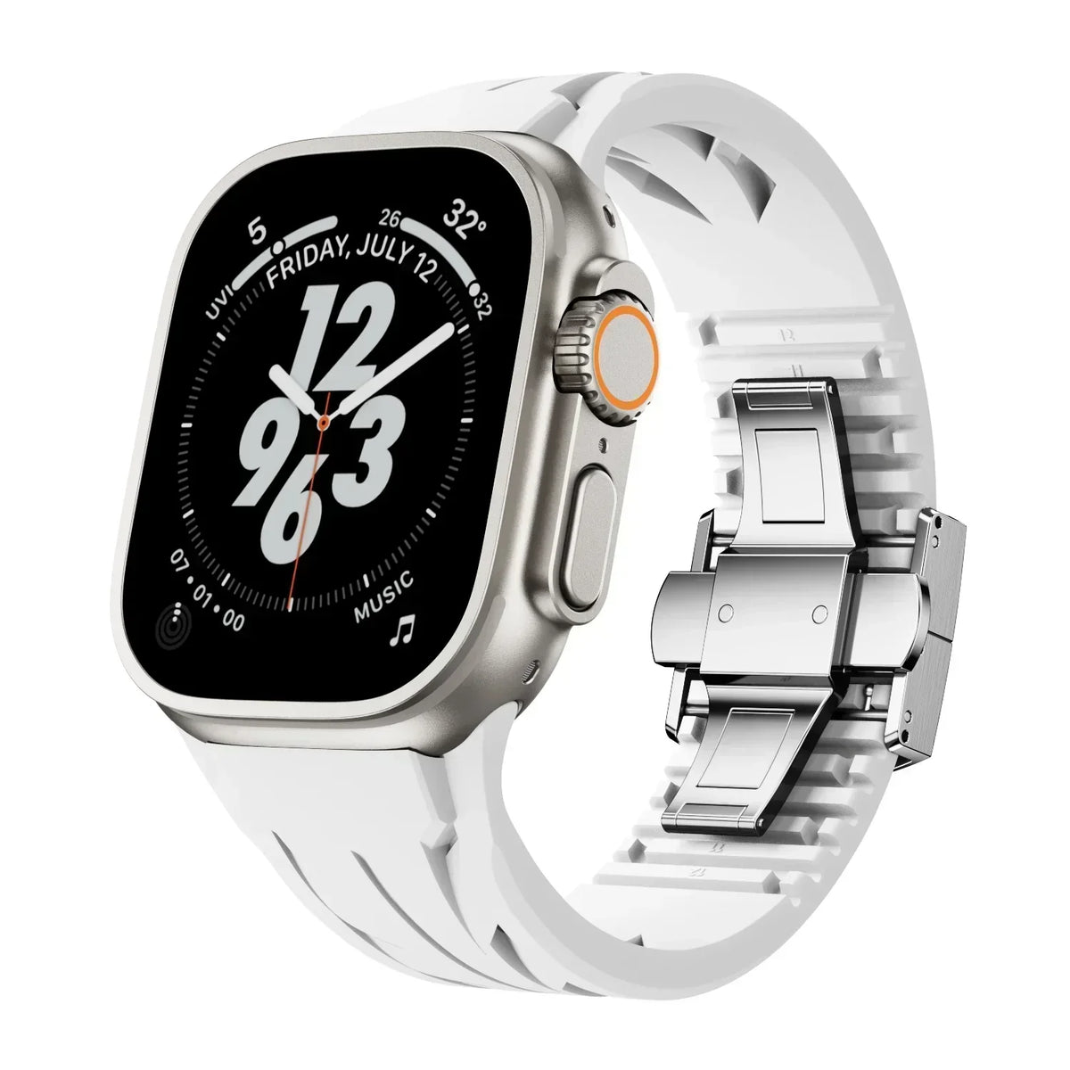 Αθλητικό λουράκι Apple Watch από καουτσούκ FKM Liora — Διαπνέον, πεταλούδα-κούμπωμα - Desfino