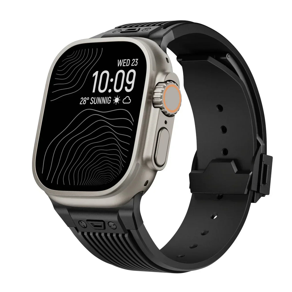 AstraFlex-silikonerem til Apple Watch 42–49mm-modeller - Desfino
