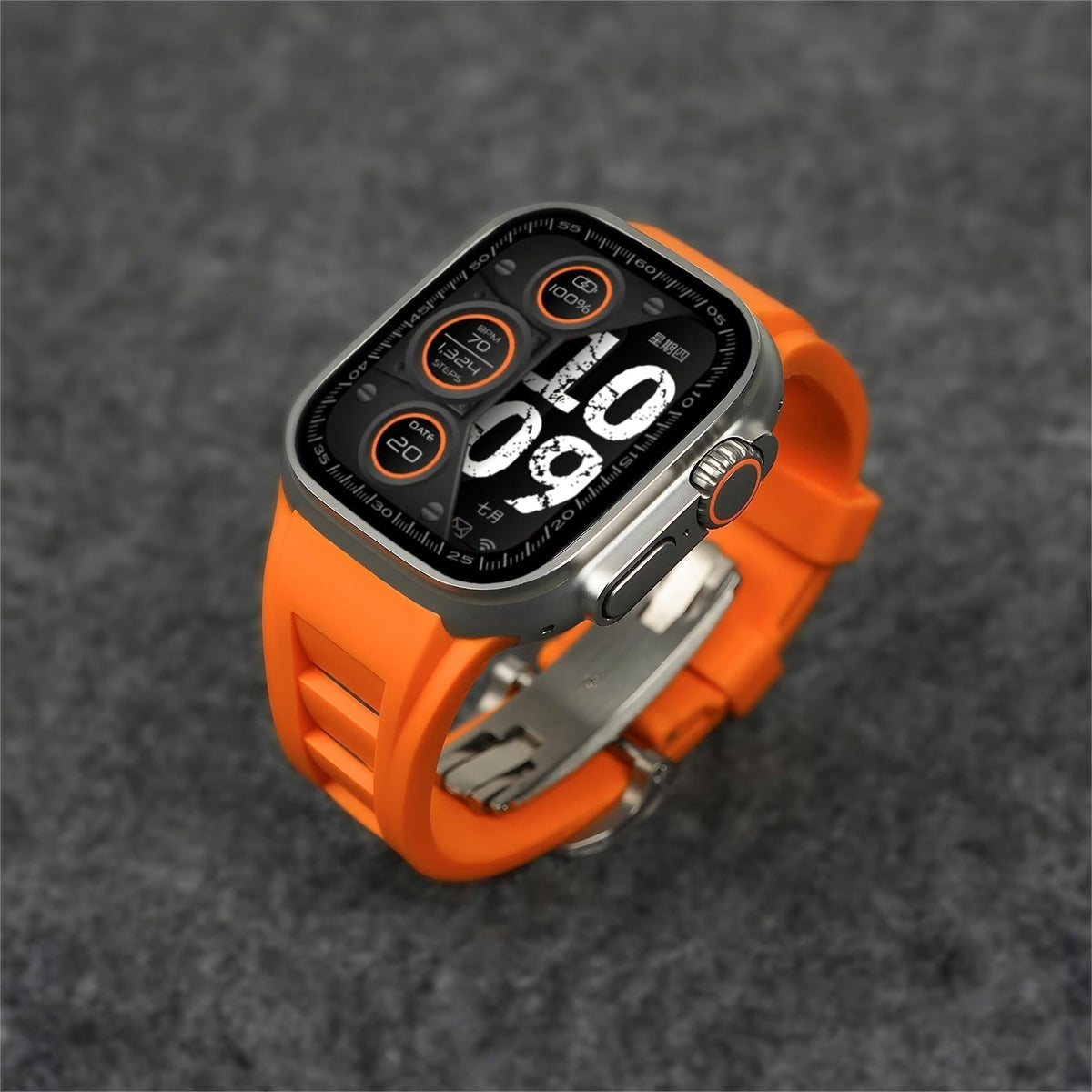 רצועת שעון ספורטיבית Zephra FKM — רצועה עמידה ל-Apple Watch - דספינו