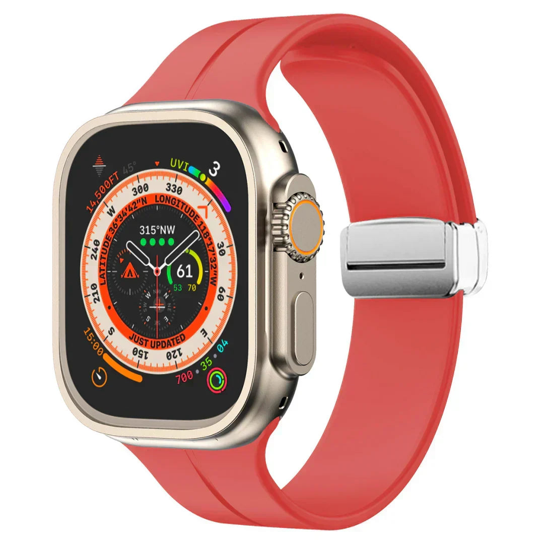Bracelete magnética Luma para Apple Watch — bracelete de silicone, ajuste ajustável - Desfino