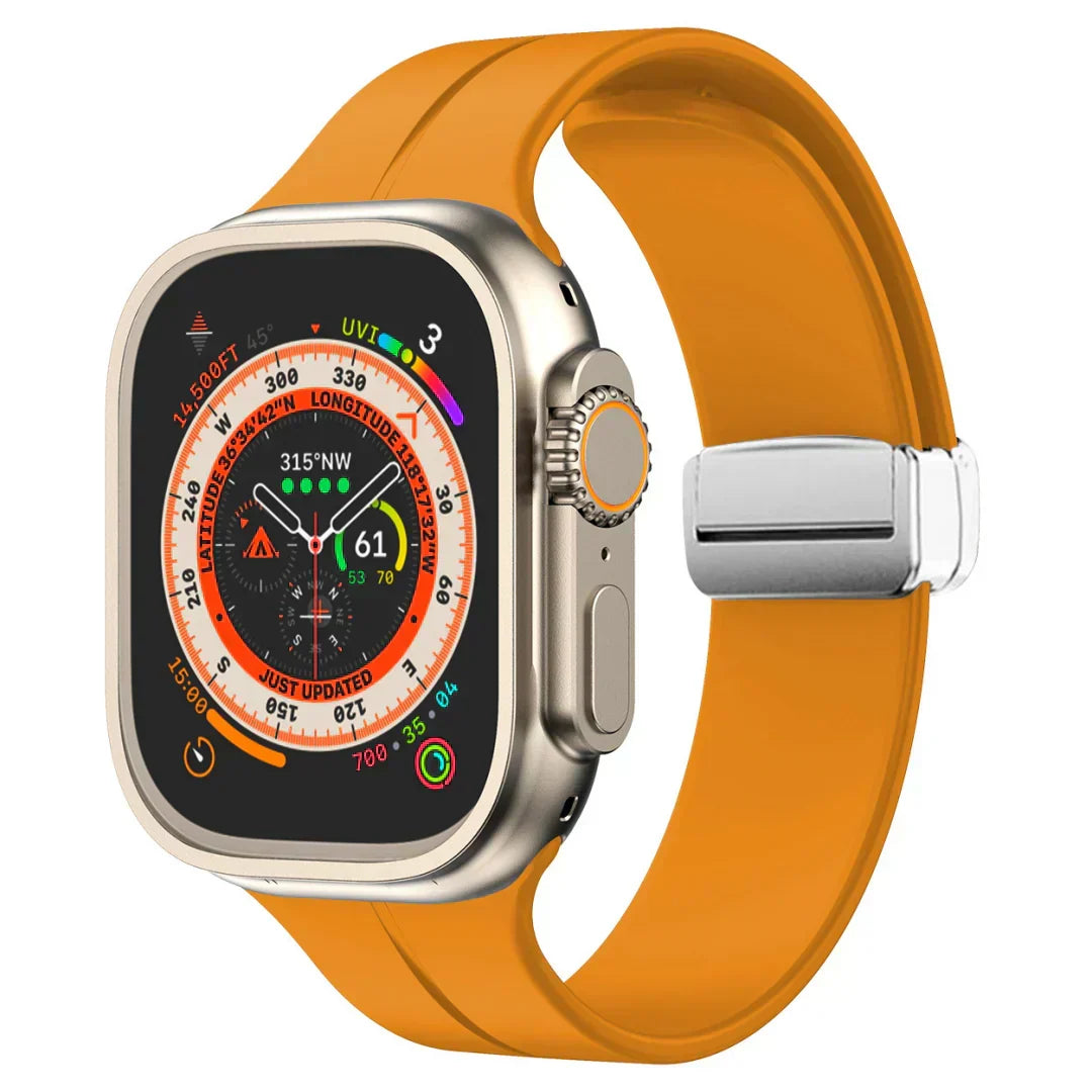 Bracelete magnética Luma para Apple Watch — bracelete de silicone, ajuste ajustável - Desfino