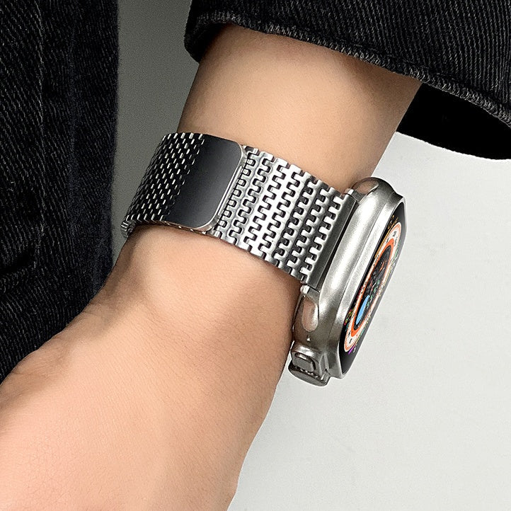 Vellaro mágneses Apple Watch-szíj — rozsdamentes acél, 130–230 mm - Desfino