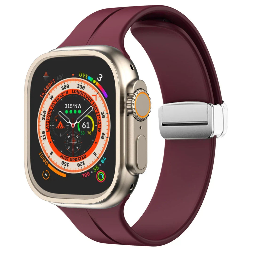 Bracelete magnética Luma para Apple Watch — bracelete de silicone, ajuste ajustável - Desfino