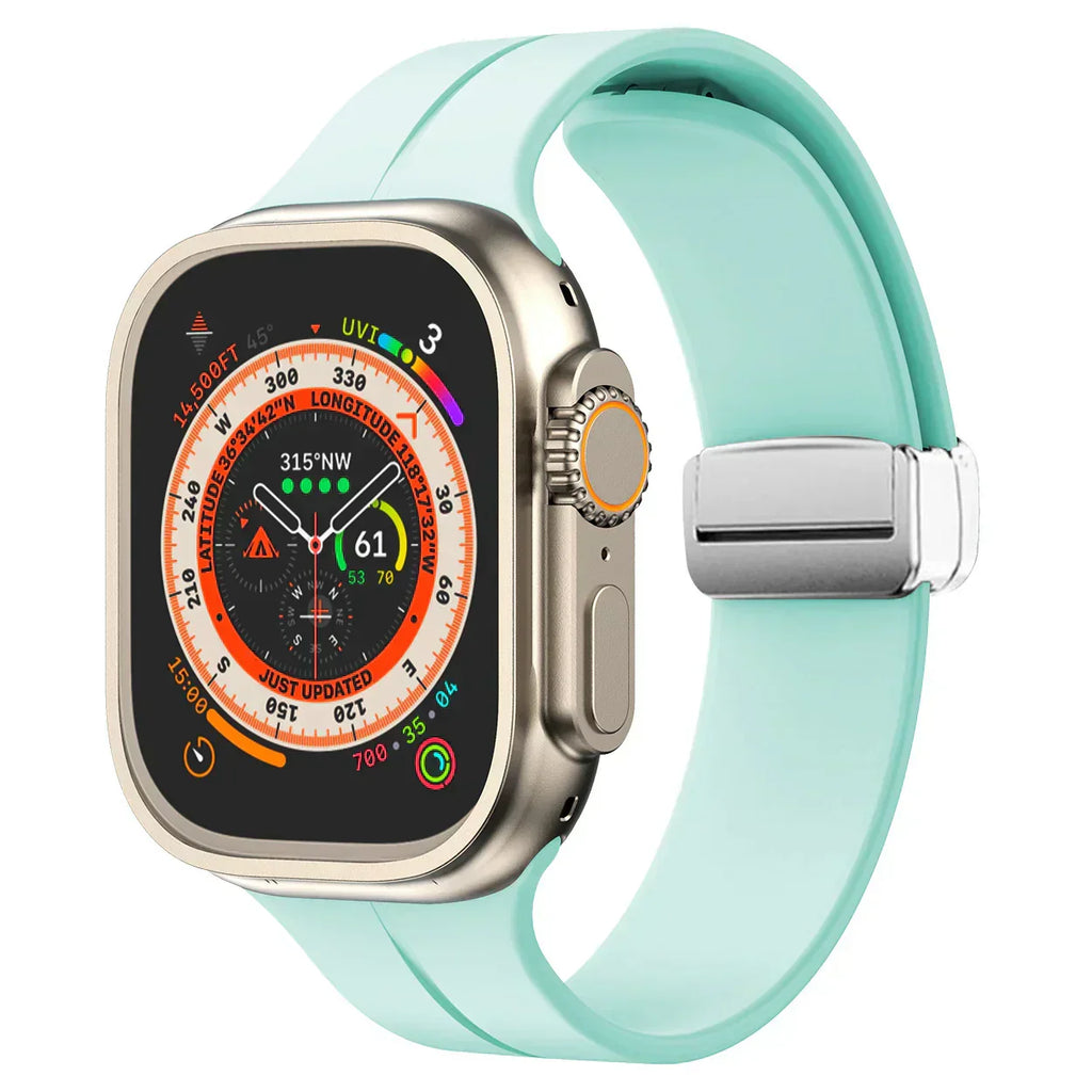 Bracelete magnética Luma para Apple Watch — bracelete de silicone, ajuste ajustável - Desfino
