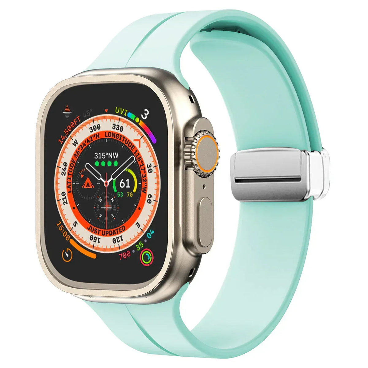 Bracelete magnética Luma para Apple Watch — bracelete de silicone, ajuste ajustável - Desfino