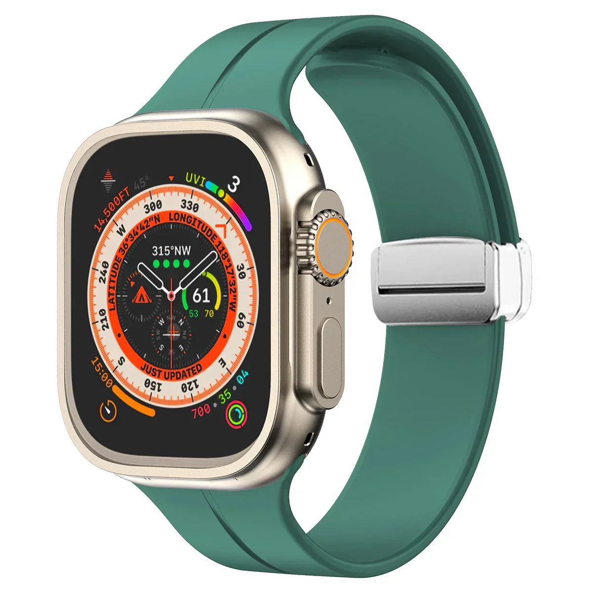 Bracelete magnética Luma para Apple Watch — bracelete de silicone, ajuste ajustável - Desfino