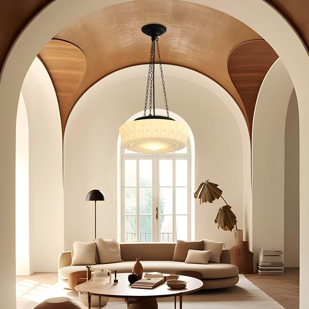 Hailie Vintage French Dome Pendant Light for Living Room | Desfino