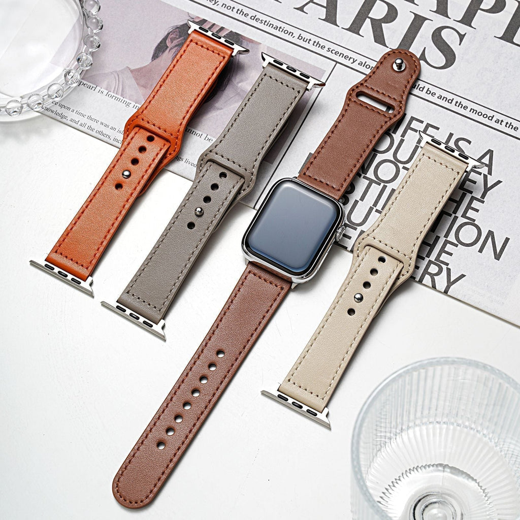 Kožený řemínek Rivon s poutkem pro Apple Watch 42–49mm, 140–220mm - Desfino
