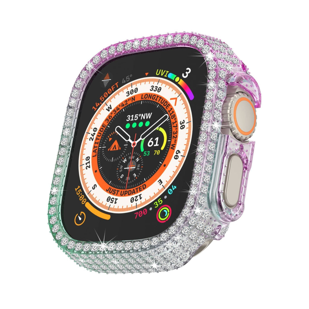 LuxeGuard Apple-Watch-Gehäuse mit Rundumschutz und Displayschutz — Diamant-Finish - Desfino