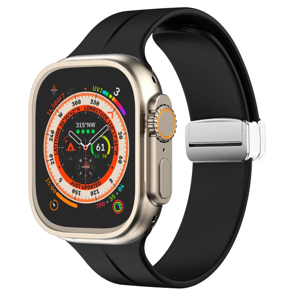 Bracelete magnética Luma para Apple Watch — bracelete de silicone, ajuste ajustável - Desfino