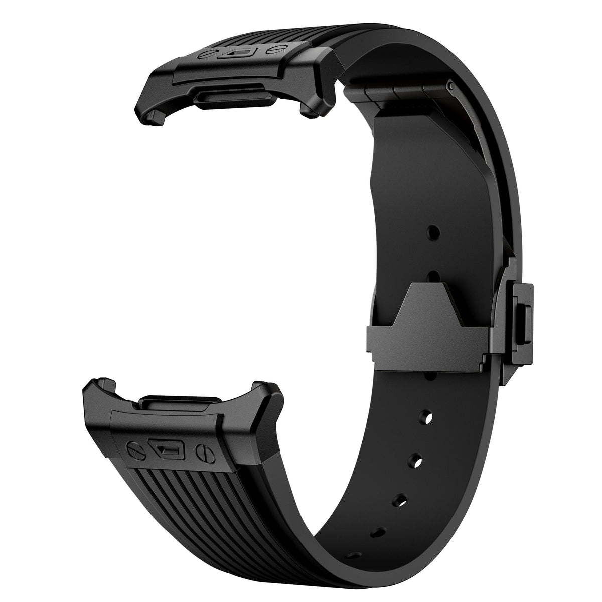 Cinturino in silicone Kirrea per Samsung Watch Ultra — fibbia pieghevole in acciaio inox - Desfino