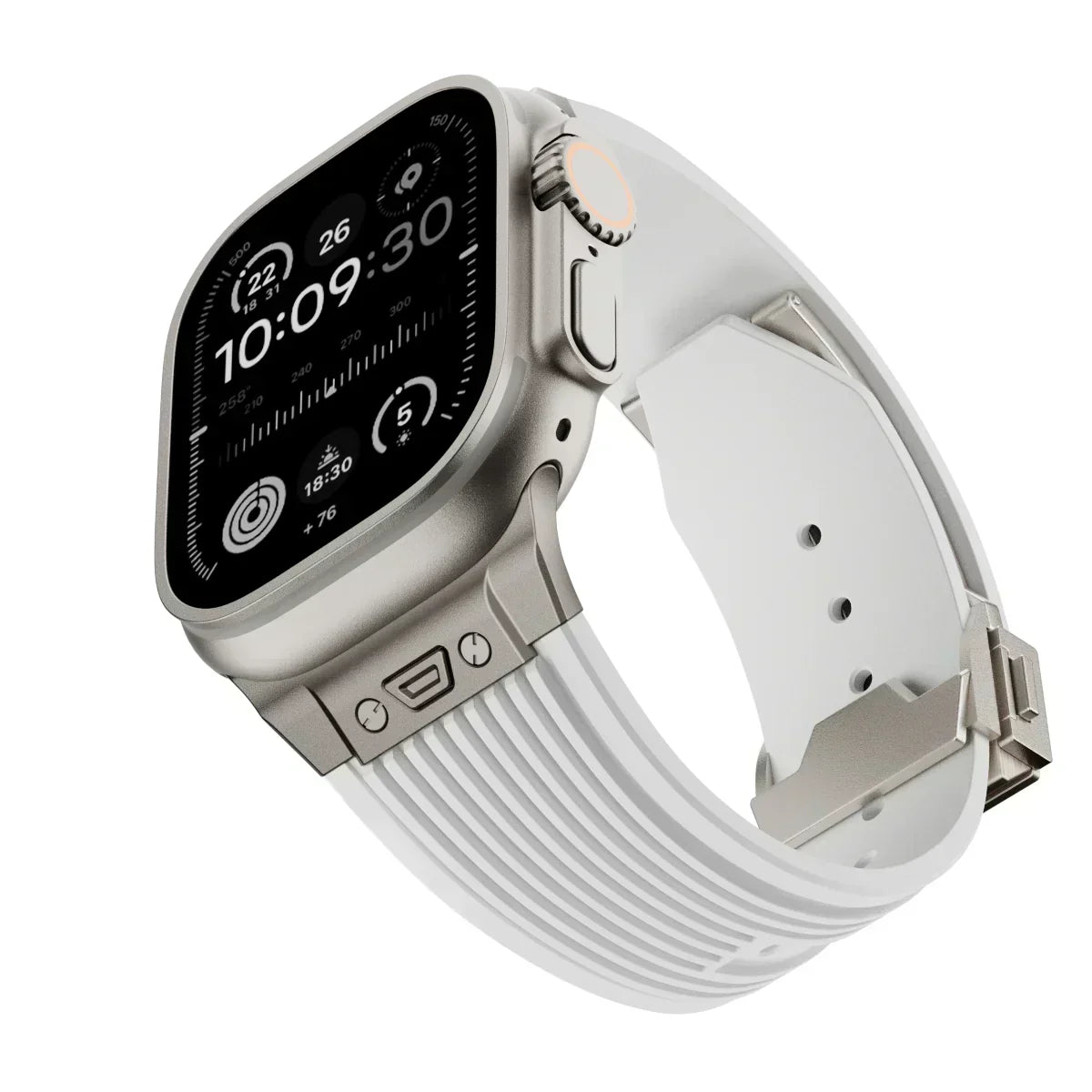 AstraFlex-silikonerem til Apple Watch 42–49mm-modeller - Desfino