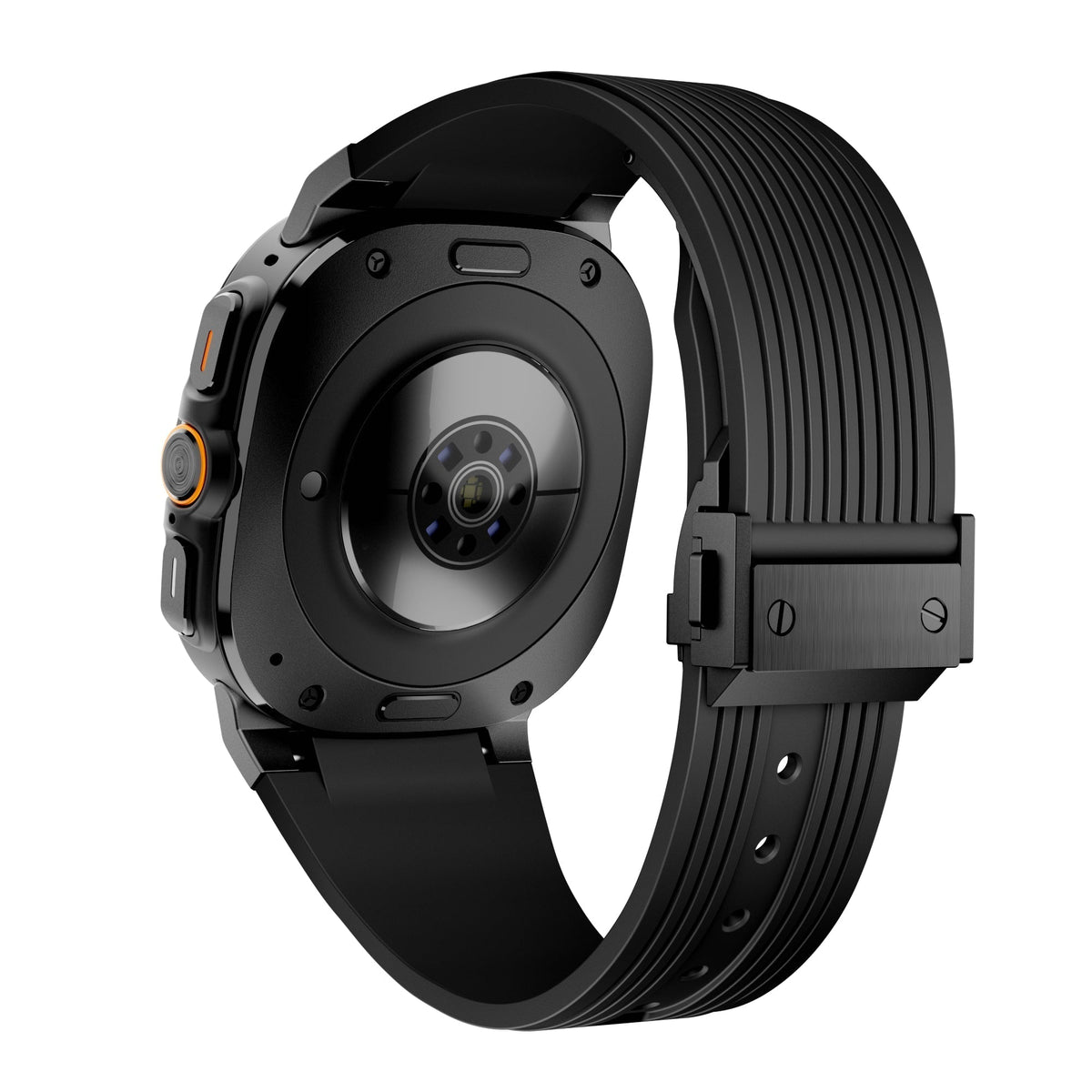 Cinturino in silicone Kirrea per Samsung Watch Ultra — fibbia pieghevole in acciaio inox - Desfino