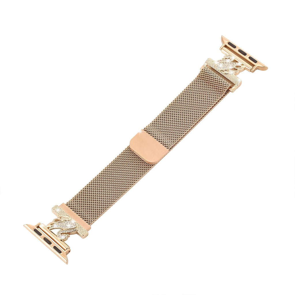 Marisette Milanese-armbånd i rustfritt stål til Apple Watch — Magnetisk lukking - Desfino