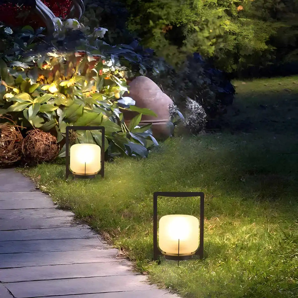 Solar-Glaslaterne für den Außenbereich und Garten | Desfino