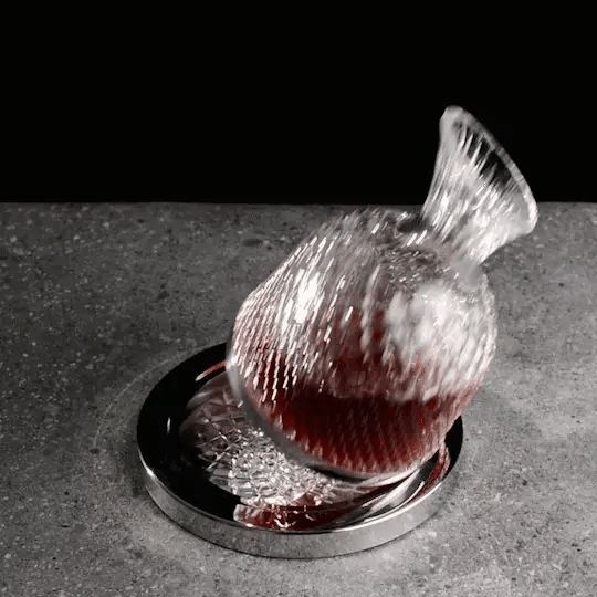 Virello 360° draaiende wijn- en drankendecanter — Topkwaliteit - Desfino