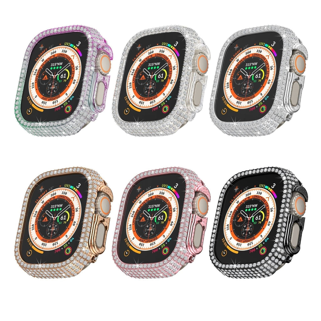 LuxeGuard Apple-Watch-Gehäuse mit Rundumschutz und Displayschutz — Diamant-Finish - Desfino