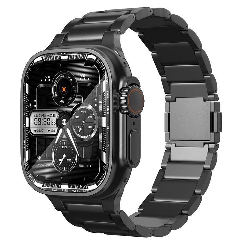 Solten-titanrem for Apple Watch Ultra — armbånd med magnetisk lås - Desfino