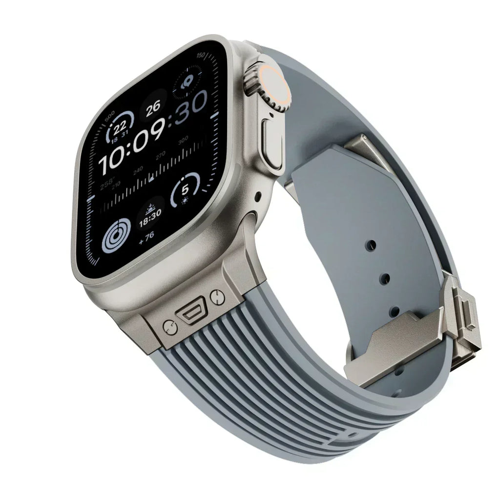 AstraFlex-silikonerem til Apple Watch 42–49mm-modeller - Desfino