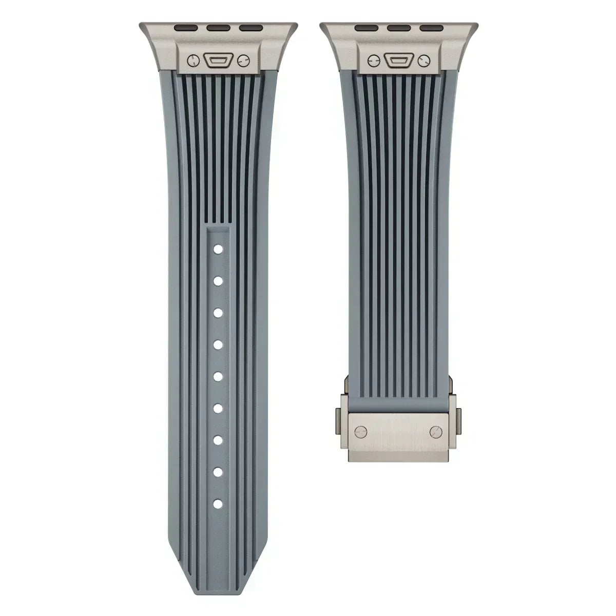 Brățară NovaFlex din silicon pentru Apple Watch 42–49mm - Închidere pliabilă reglabilă - Desfino
