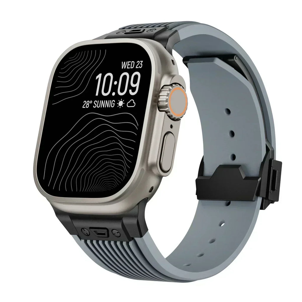AstraFlex-silikonerem til Apple Watch 42–49mm-modeller - Desfino