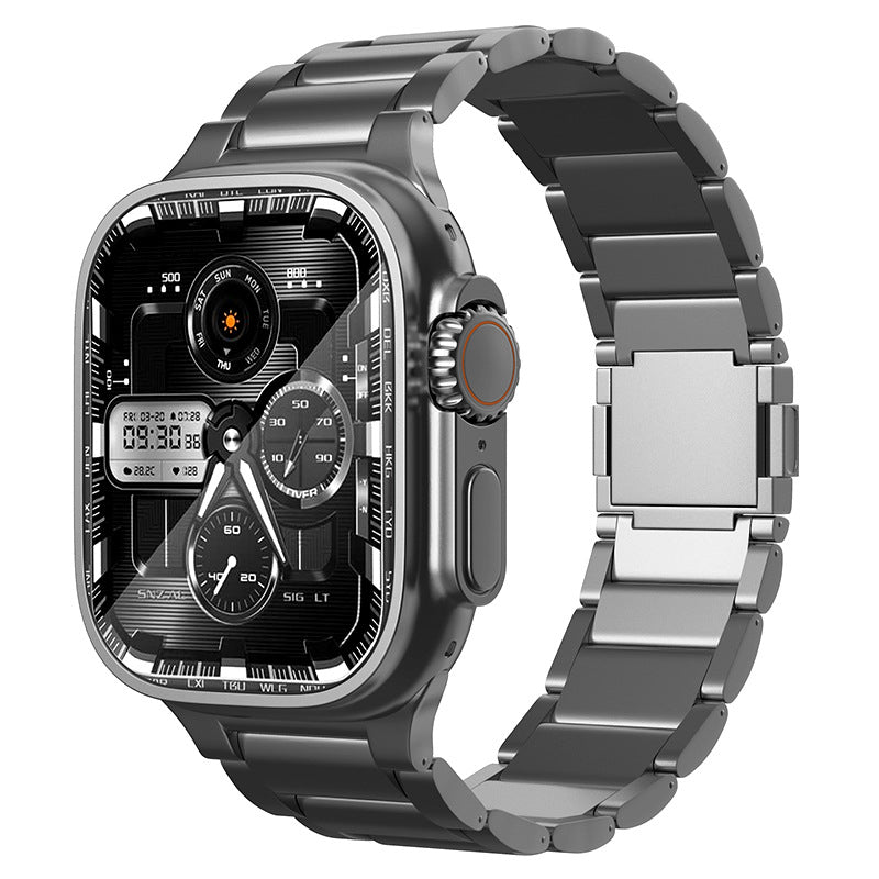 Solten-titanrem for Apple Watch Ultra — armbånd med magnetisk lås - Desfino