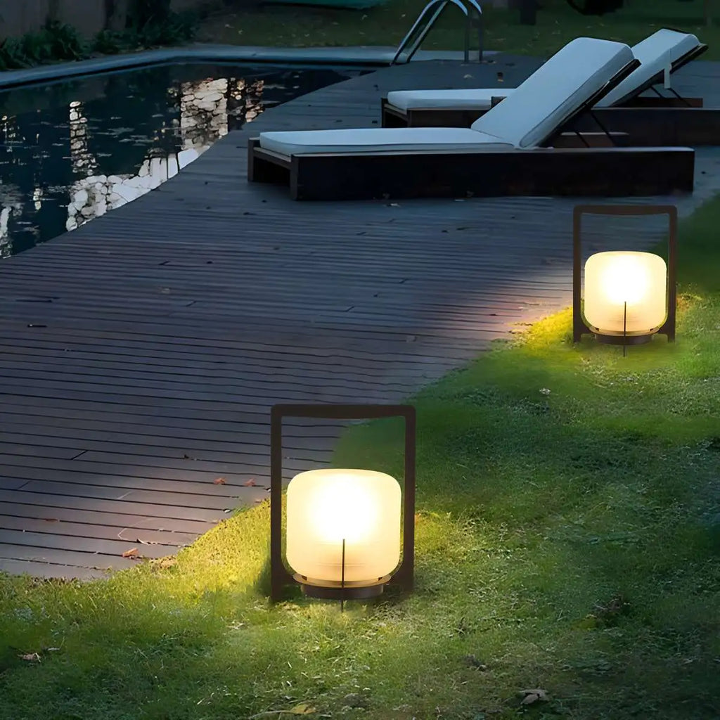 Solar-Glaslaterne für den Außenbereich und Garten | Desfino