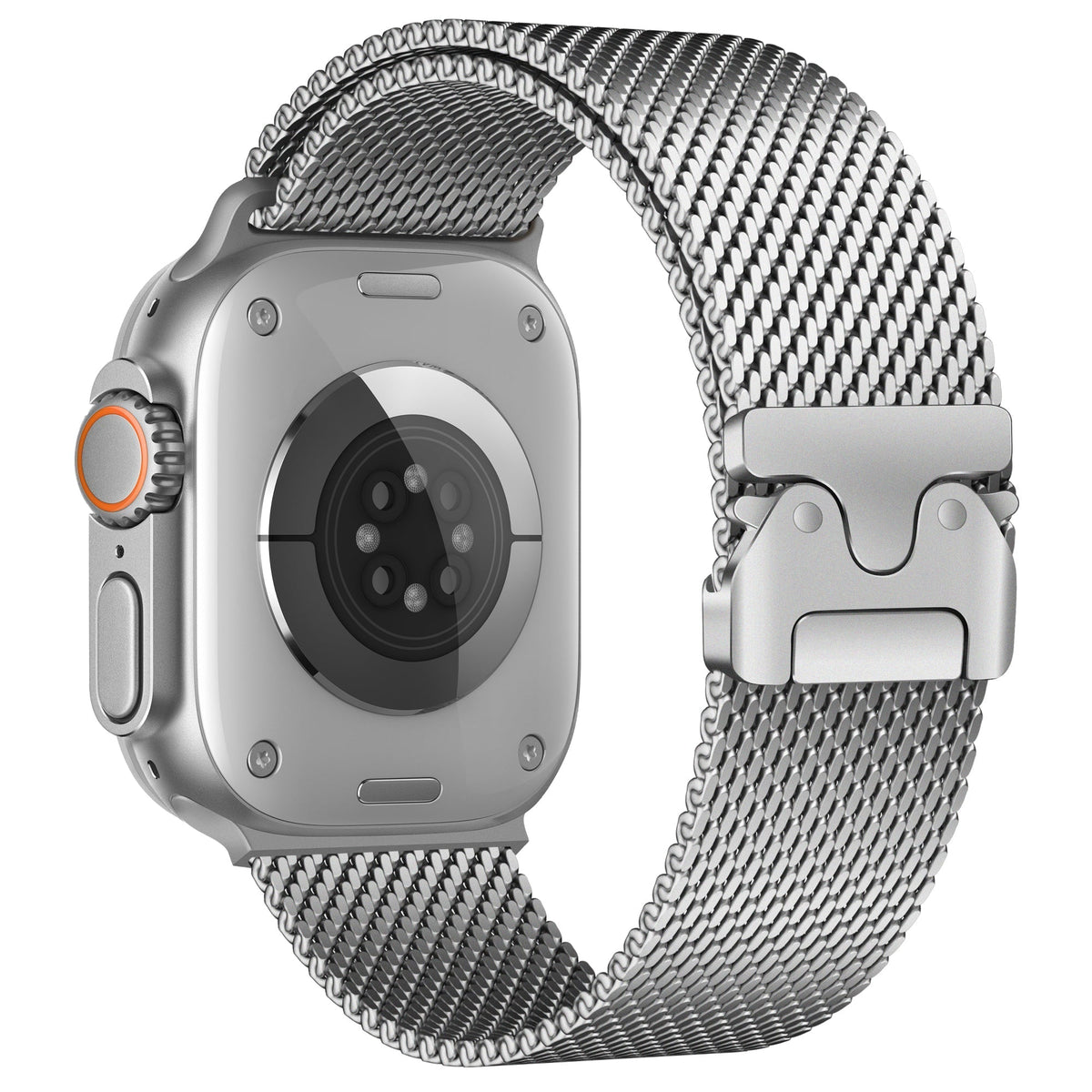 Bracelet à boucle milanaise Arden pour Apple Watch — Fermoir parachute à micro-réglage