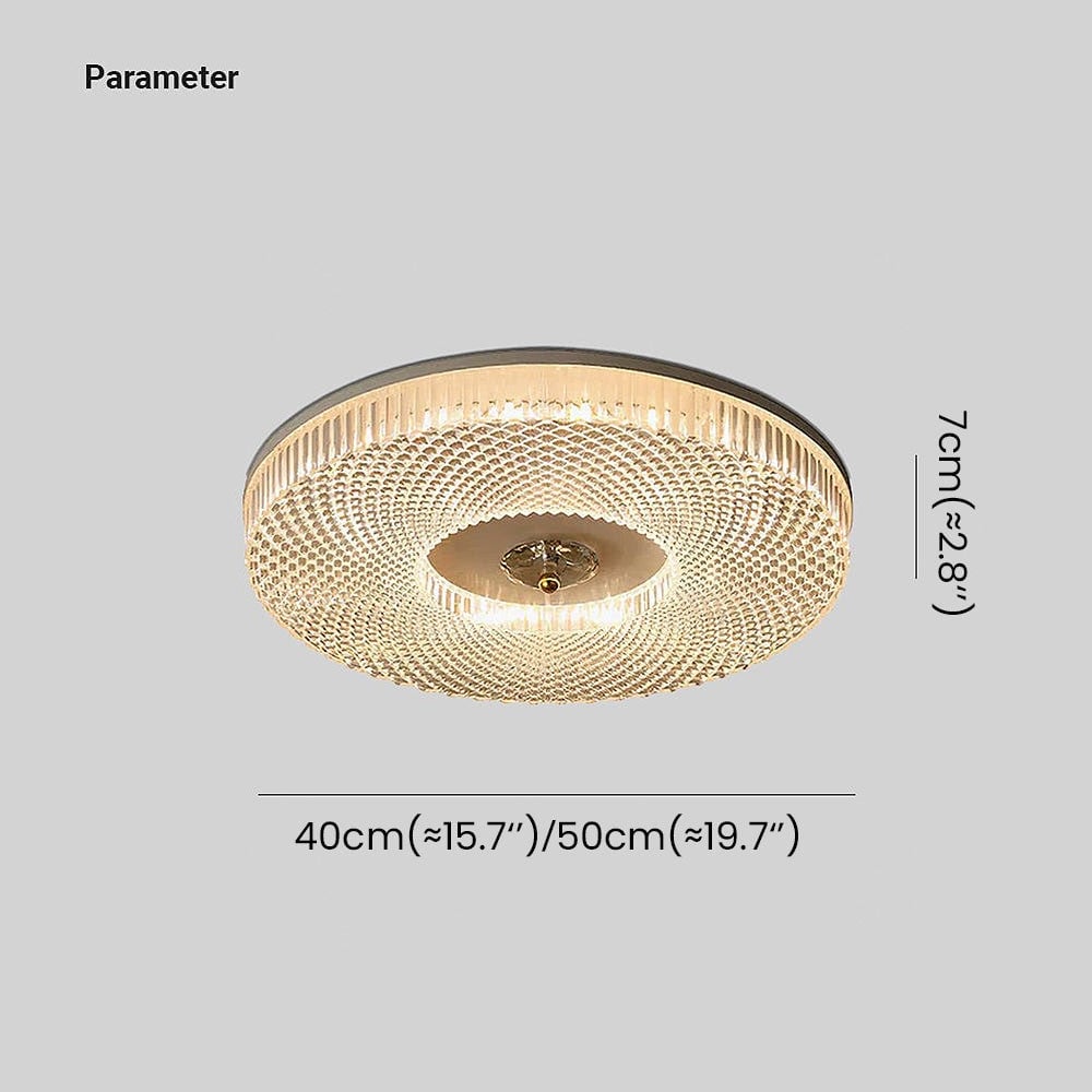 Lampada da soffitto LED slim Luminia — Finitura in metallo e acrilico - Desfino