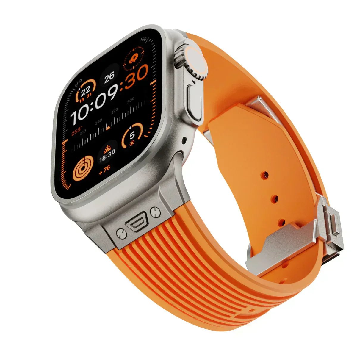 AstraFlex-silikonerem til Apple Watch 42–49mm-modeller - Desfino
