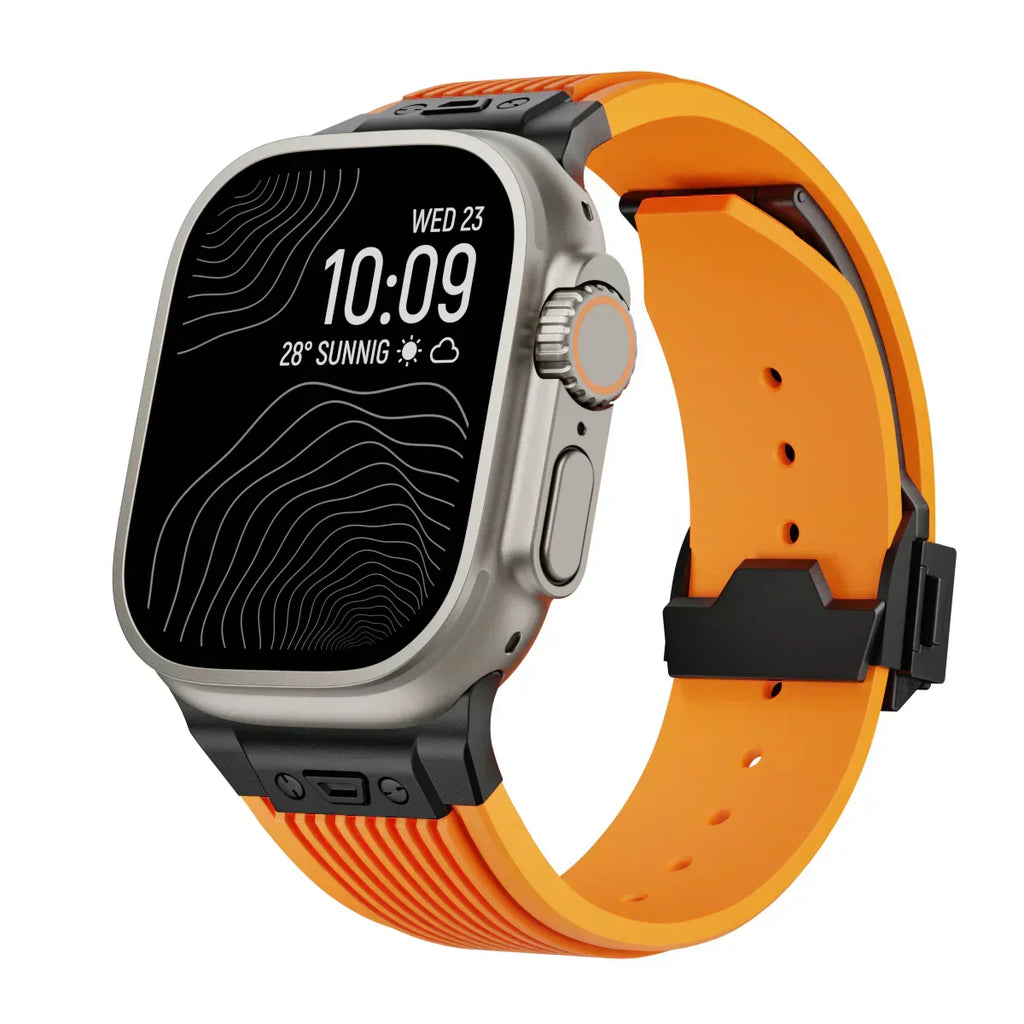 AstraFlex-silikonerem til Apple Watch 42–49mm-modeller - Desfino