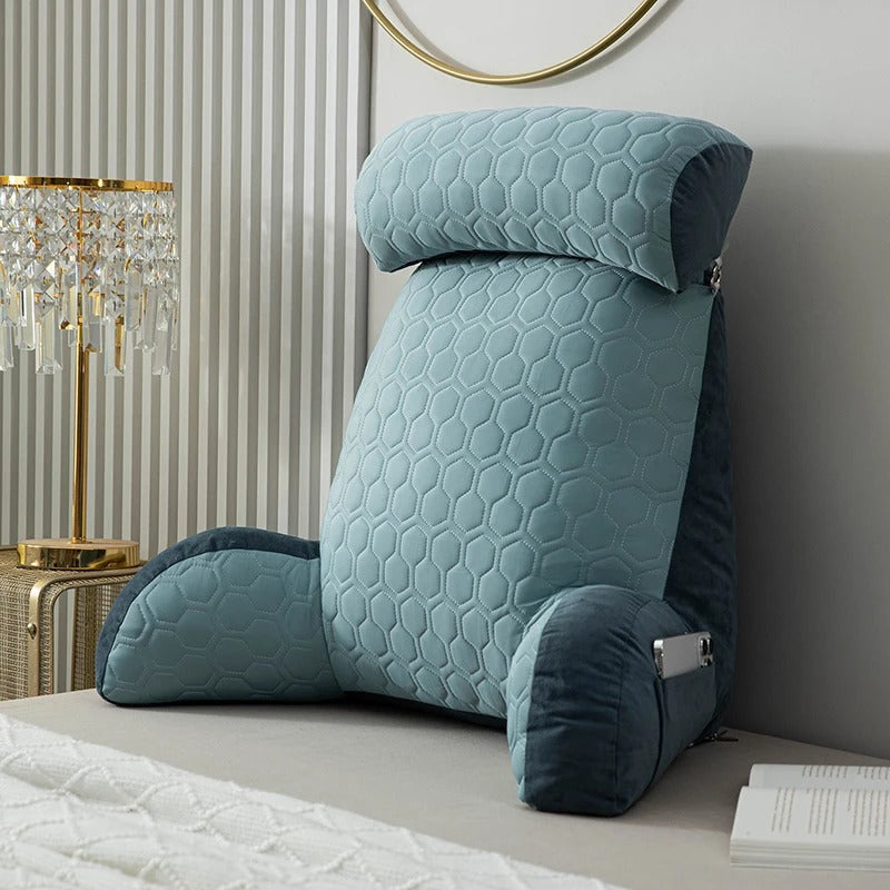 LumaNest Reading Backrest Pillow — Armrests and Headrest | Desfino