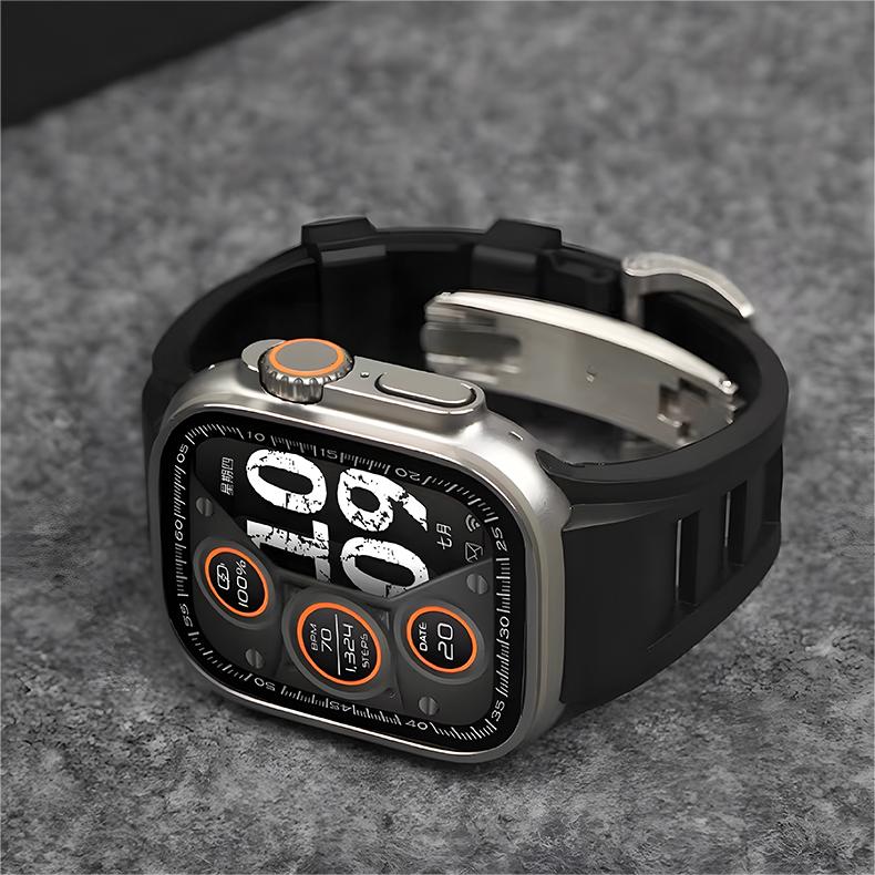 רצועת שעון ספורטיבית Zephra FKM — רצועה עמידה ל-Apple Watch - דספינו