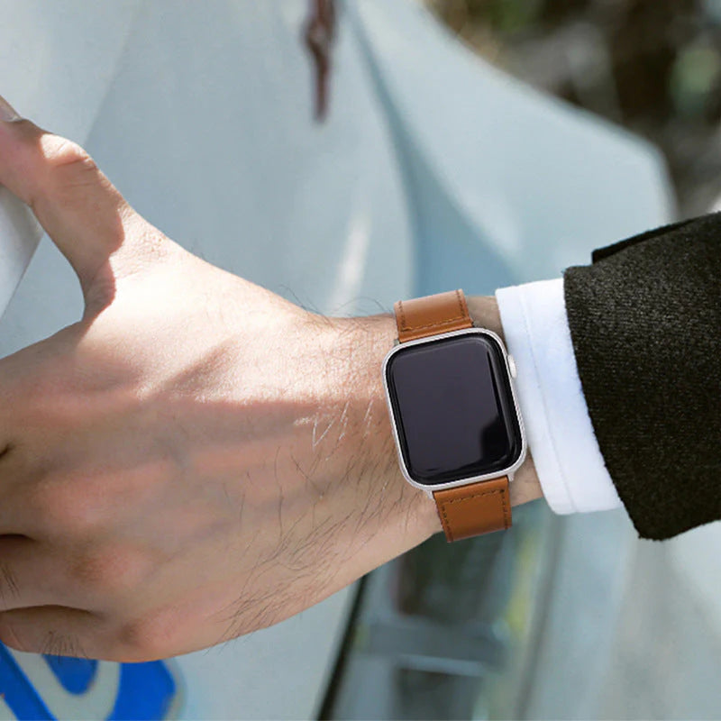 Kožený řemínek Rivon s poutkem pro Apple Watch 42–49mm, 140–220mm - Desfino