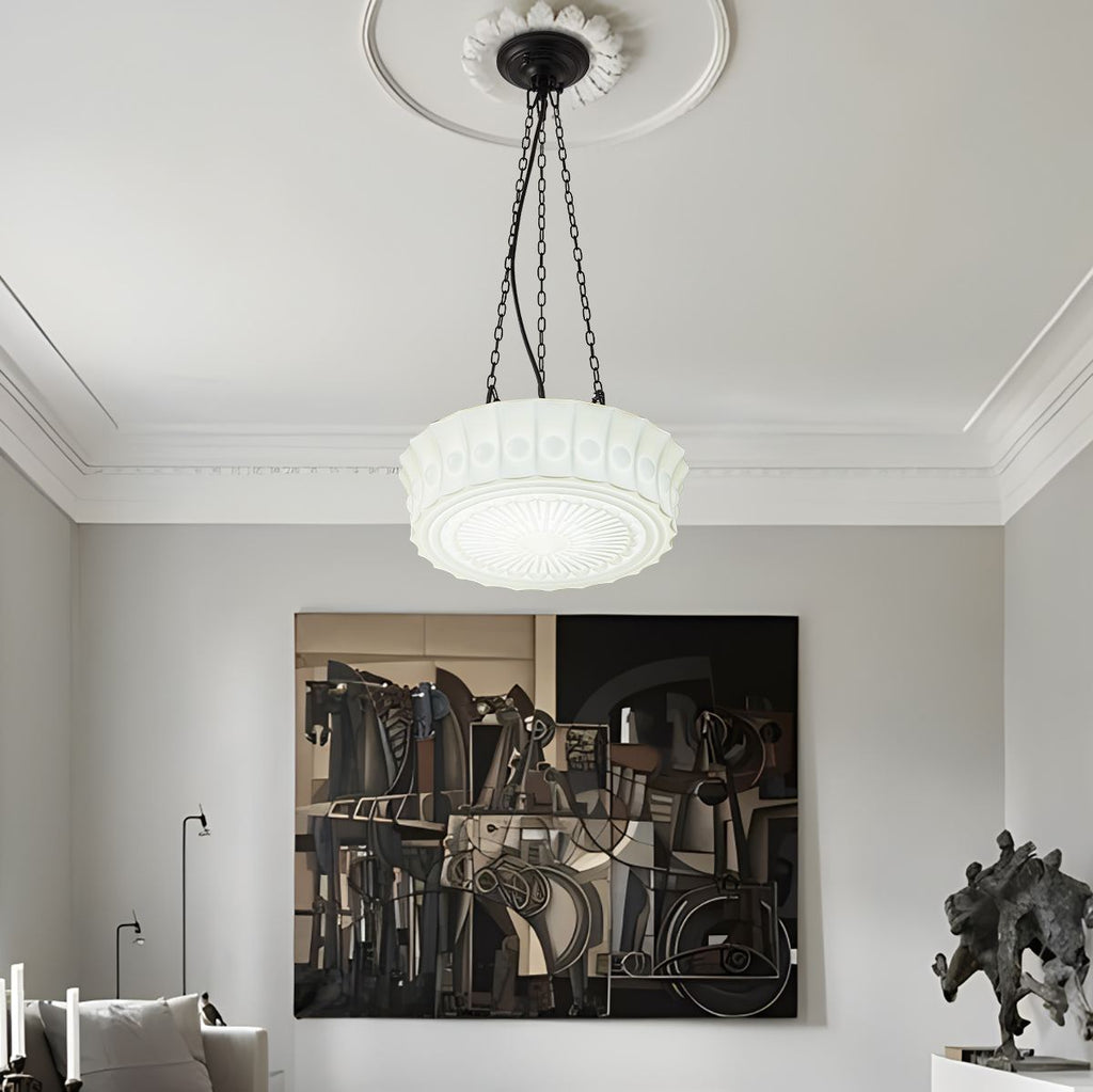 Hailie Vintage French Dome Pendant Light for Living Room | Desfino