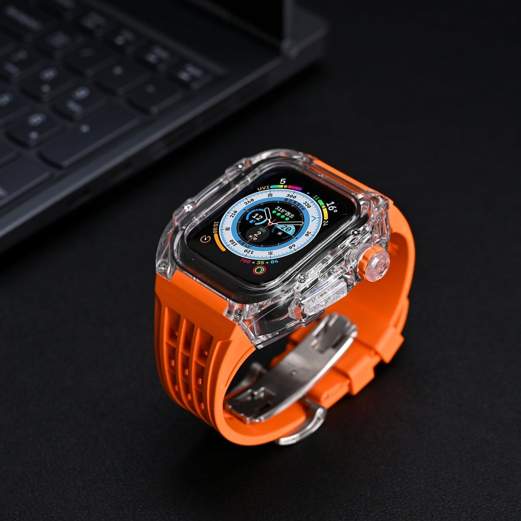 ArcticFlex-skydd till Apple Watch och armband i fluorgummi - Desfino