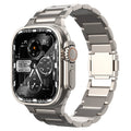 Solten-titanrem for Apple Watch Ultra — armbånd med magnetisk lås - Desfino