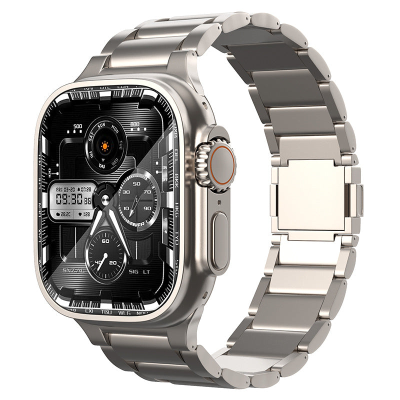 Solten-titanrem for Apple Watch Ultra — armbånd med magnetisk lås - Desfino