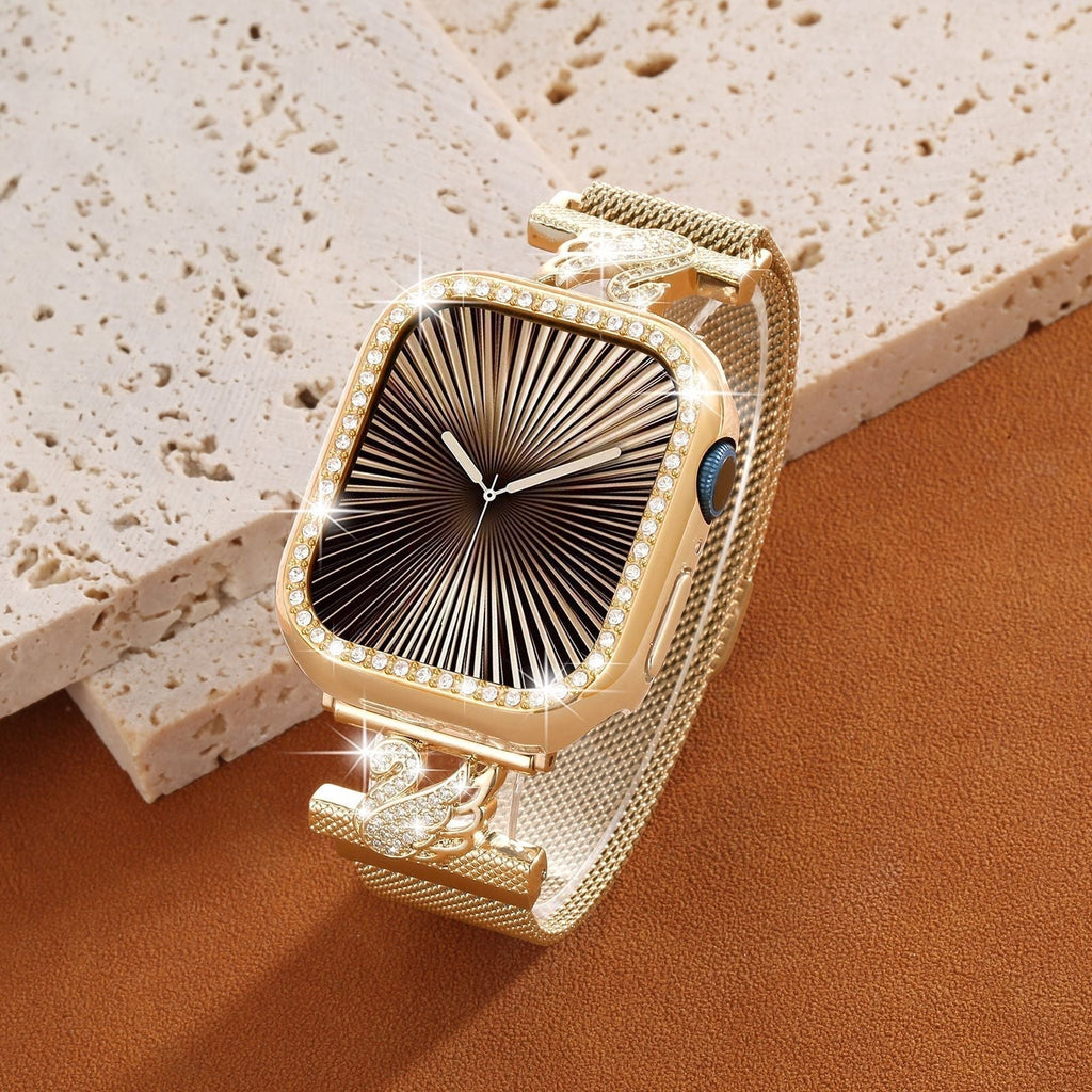 Marisette Milanese-armbånd i rustfritt stål til Apple Watch — Magnetisk lukking - Desfino