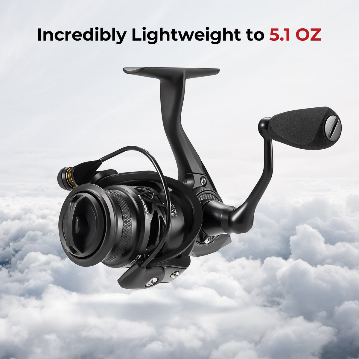 Kołowrotek spinningowy Piscifun Carbon X Ice Fishing — rozmiar 500/1000 - Desfino