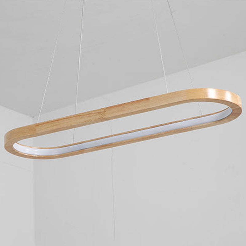 LumaWood LED-pendellampe — moderne metall og tre - Desfino
