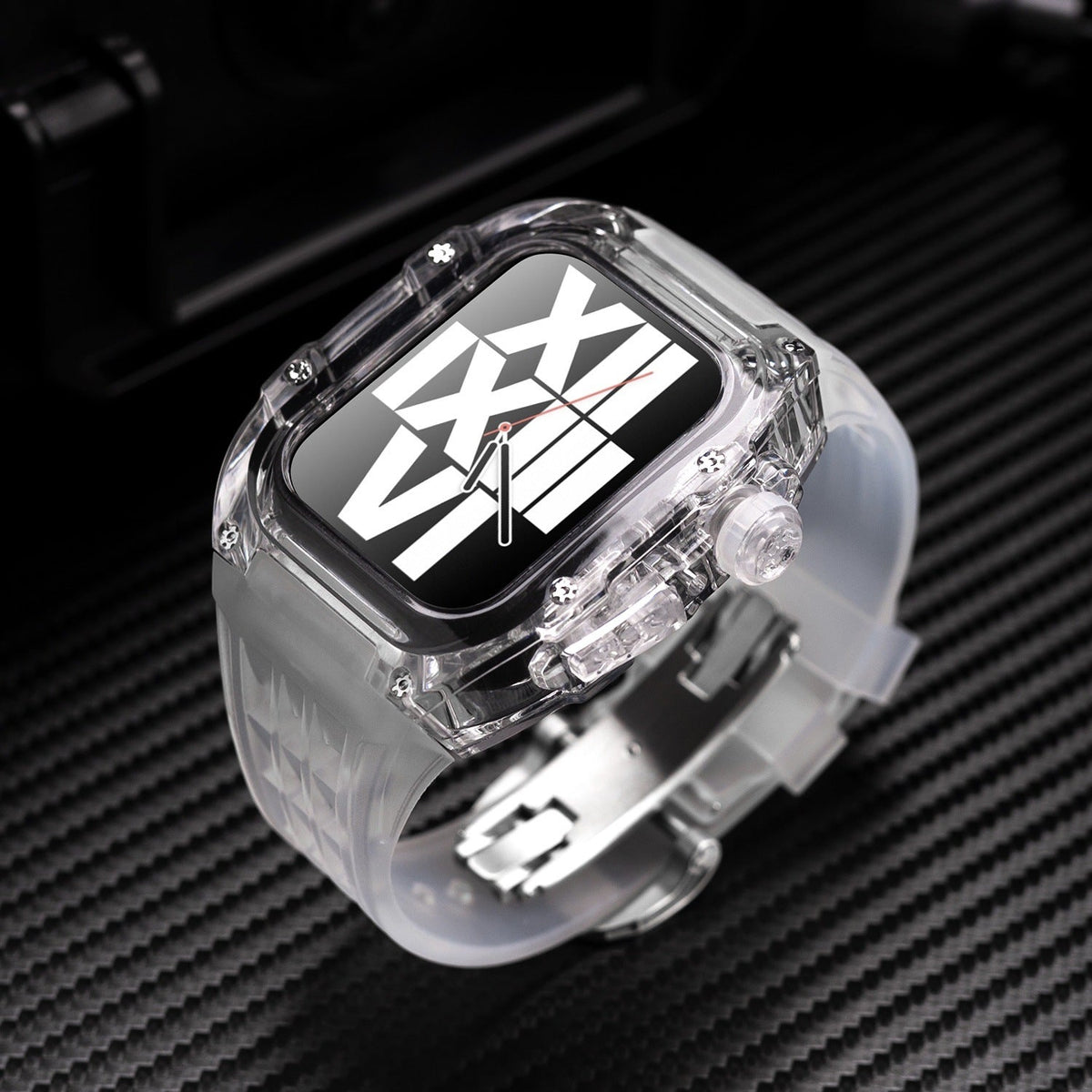 ArcticFlex-skydd till Apple Watch och armband i fluorgummi - Desfino
