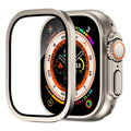 Titaaninen karkaistusta lasista valmistettu suojakotelo Apple Watch Ultra- ja Ultra 2 -malleille, 49 mm - Desfino