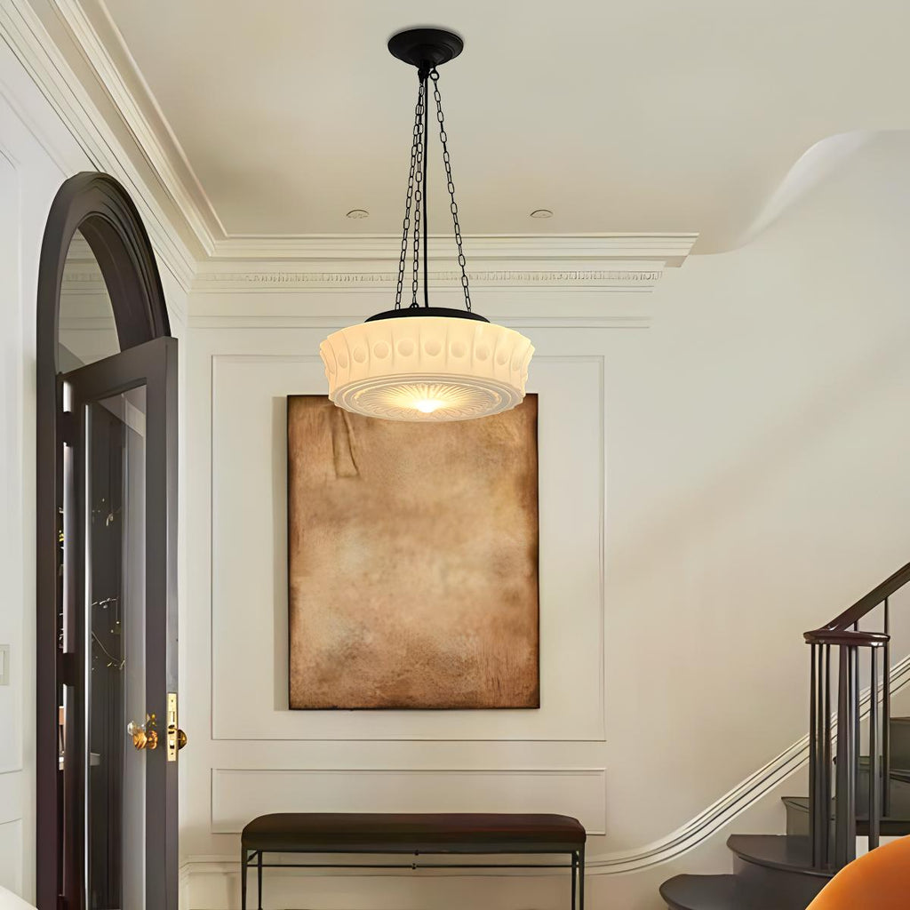 Hailie Vintage French Dome Pendant Light for Living Room | Desfino