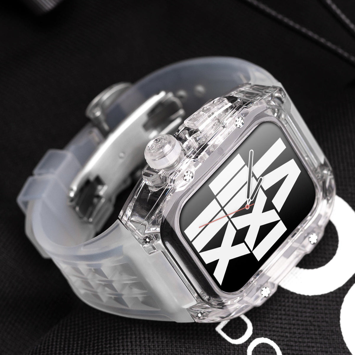 ArcticFlex-skydd till Apple Watch och armband i fluorgummi - Desfino