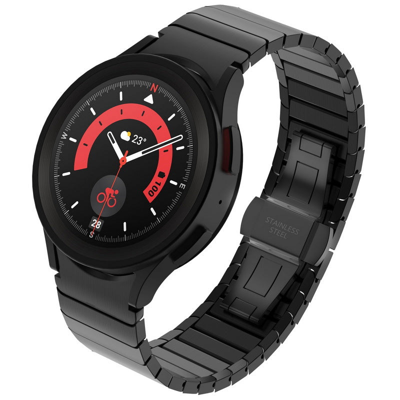 Stalowy pasek do Samsung Galaxy Watch 4/5/6/7 Pro: zapięcie motylkowe - Desfino