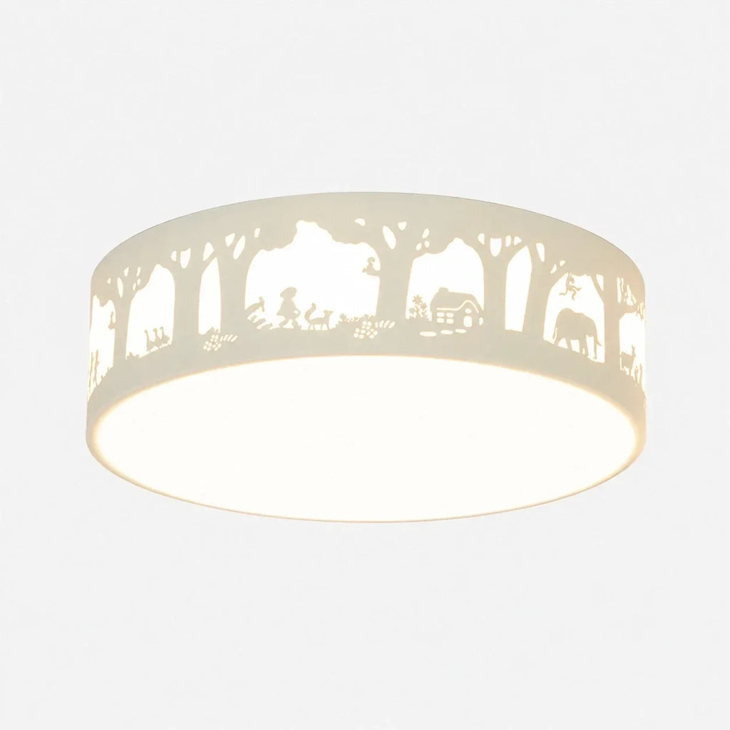 Deckenleuchte mit hohler Silhouette und LED-Vollspektrumlicht – flächenbündiges Design
