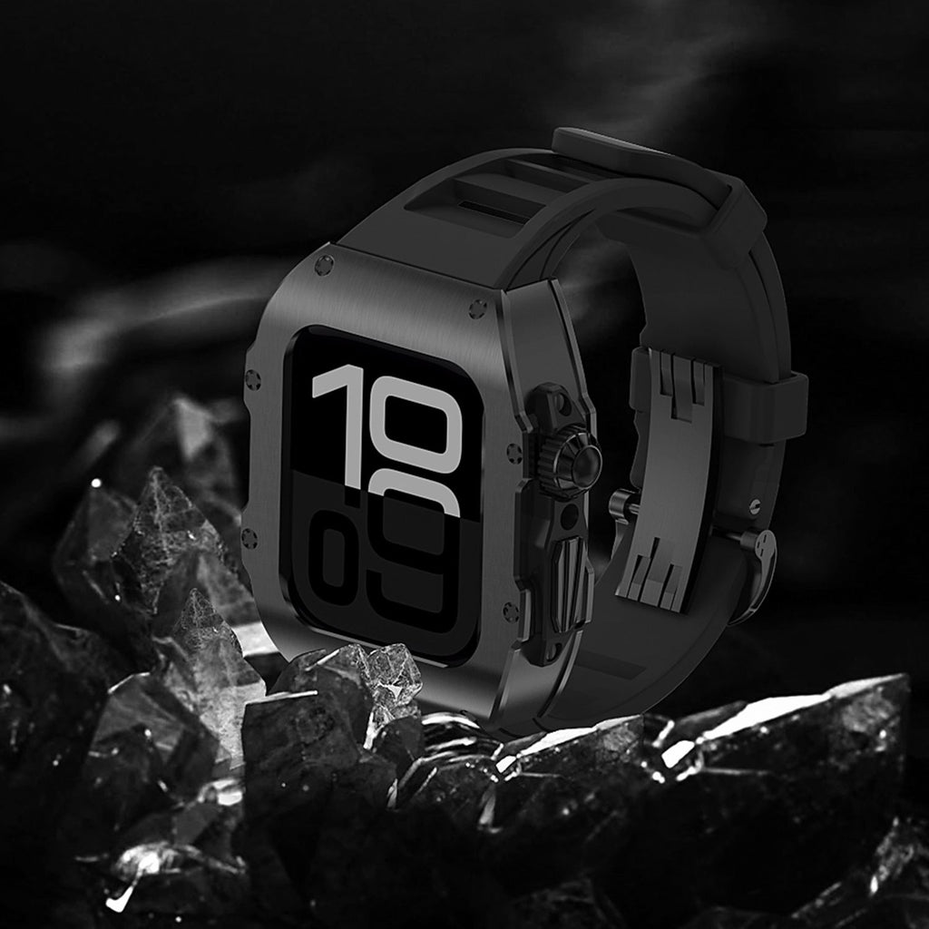 LumaGuard Fluorelastomer-Armband für die Apple Watch — galvanisiert - Desfino